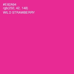 #E82A94 - Wild Strawberry Color Image